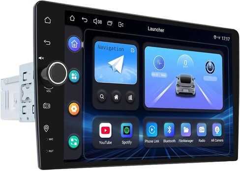 Joying 9 Inch Single Din Touchscreen Radio with Carplay & Android Auto, Android 13 Car Stereo1280x800P with AM/FM Radio, GPS, SWC, Volume knob(JY-UTS07N8) in Kuwait