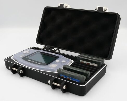 Game Boy Advance Original Rugged Protective Carrying Case with Removable Flexible TPU Cushion, Foam and O-ring for Full System Protection in Kuwait