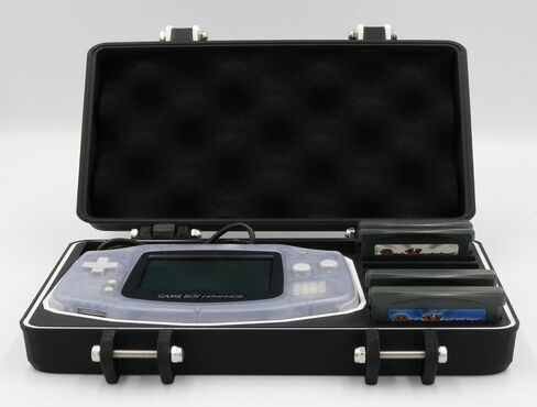 Game Boy Advance Original Rugged Protective Carrying Case with Removable Flexible TPU Cushion, Foam and O-ring for Full System Protection in Kuwait