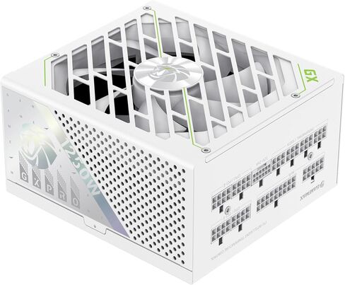 GAMEMAX 1250W 80+ Gold Fully Modular White Power Supply, ATX 3.1 Version with LLC+DC‑DC Circuit, Full‑Range 110–240V, Ultra Silent 135mm HDB Fan, 105°C Mainstream Japanese Capacitors (GX PRO 1250G WH) in Kuwait