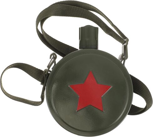 Toddmomy Hiking Military Canteen Lightweight Reusable Kids Water Bottle Camping Water Bottle for Outdoor Travel Portable Wear-Resistant Canteen 6.49 X 5.11 X 1.69 in in Kuwait