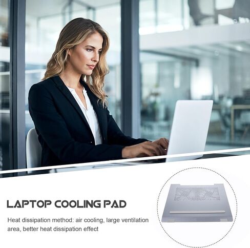 Aluminum Alloy Notebook Cooler Stand with Dual 12cm RGB Fans in Kuwait