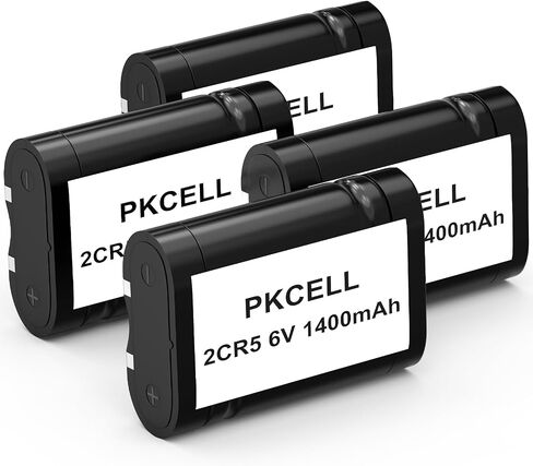 PKCELL 2CR5 Lithium Battery 4-Pack, 6V 1400mAh Lithium Photo Battery in Kuwait