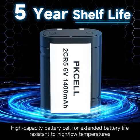 PKCELL 2CR5 Lithium Battery 4-Pack, 6V 1400mAh Lithium Photo Battery in Kuwait