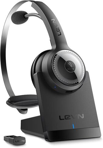 Wireless Headset with Mic for Work, AI Noise Cancelling Bluetooth Headset in Kuwait