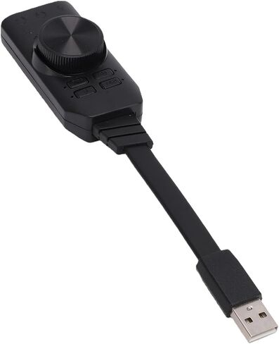 USB 7.1 Sound Card Surround Sound Adapter with Mic Mute for PC Laptop Office Headset in Kuwait