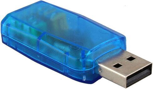 USB Sound Card Virtual 3D 5.1 Channel Adapter for PC Plug and Play Speaker Headphone Microphone in Kuwait
