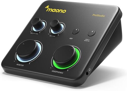 MAONO P2 Hybrid USB Audio Interface Dual XLR for PC Phone iPad Guitar in Kuwait