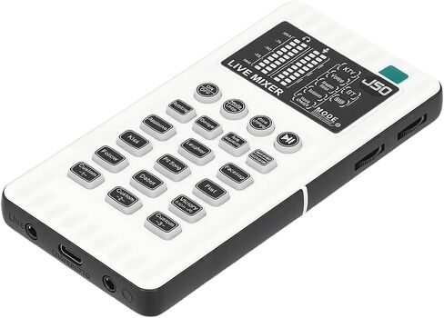 Yoidesu Portable Voice Changer, Bluetooth Sound Card with 8 Voice Modes 9 Sound Effects 10 Level Pitch Control, Plug and Play for Phone Computer Gaming Live Stream in Kuwait