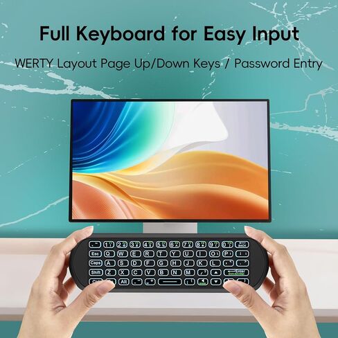 iPazzPort Air Mouse Keyboard Backlit, 2.4G & Bluetooth for Android, PC, Mac in Kuwait