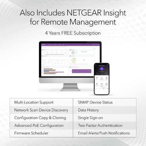 NETGEAR WAX608Y Wi-Fi 6 Outdoor Access Point | Up to 200 Devices | WiFi 6 Dual-Band AX1800 Speed | Insight Remote Management | IP55 Weatherproof | 4 Year Insight Pro Bundle | PoE+ Powered in Kuwait