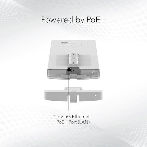 NETGEAR WAX608Y Wi-Fi 6 Outdoor Access Point | Up to 200 Devices | WiFi 6 Dual-Band AX1800 Speed | Insight Remote Management | IP55 Weatherproof | 4 Year Insight Pro Bundle | PoE+ Powered in Kuwait