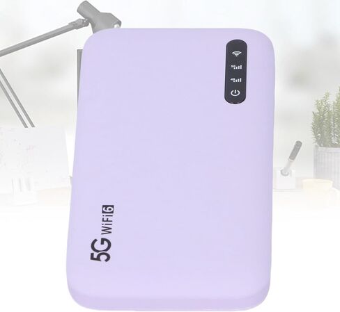 5G Mobile Hotspot, WiFi6 2.4GHz 5.8GHz, 16 Connected Devices, with Nano SIM Card Slot, 6100mAh, IP67, Portable Pocket Hotspot for Travel, Work in Kuwait