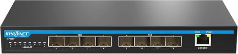 8-Port 10Gb SFP+ Layer 3 Managed Switch | Supports VLAN, QoS, LACP, OSPF, BGP | Desktop/Wall Mount | for Office, NAS, Workstation in Kuwait