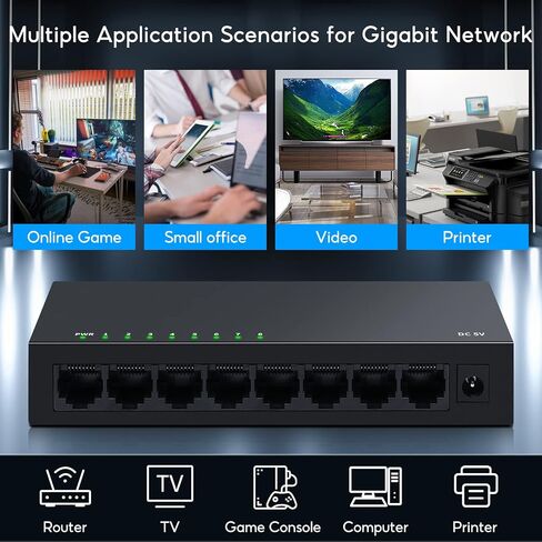 SODOLA 8 Port Gigabit Ethernet Switch,Plug & Play in Kuwait