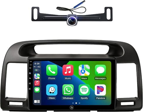 Car Radio Stereo for Toyota Camry 2002-2006, Wireless CarPlay Android Auto 9 Inch Linux Touch Screen Navigation Head Unit WiFi Bluetooth FM/AM in Kuwait