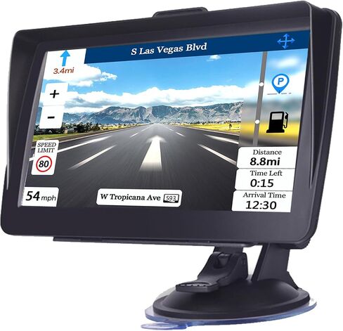 7 Inch Car Truck GPS Navigator, 2026 Latest Maps, Voice Speeding Warning in Kuwait