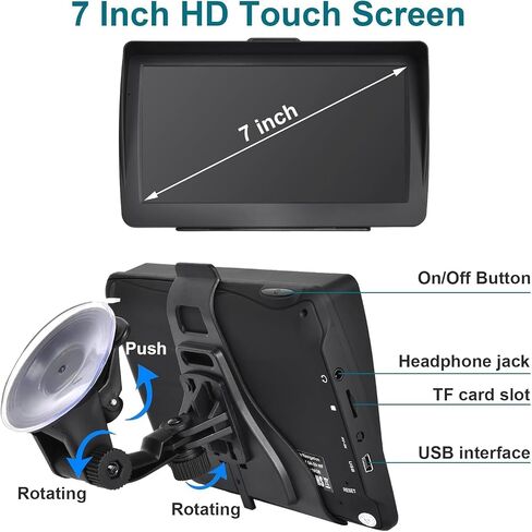 7 Inch Car Truck GPS Navigator, 2026 Latest Maps, Voice Speeding Warning in Kuwait