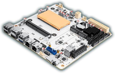 N150 Mini-ITX NAS Motherboard with Pre-Installed Low-Profile CPU Cooler, DDR5 6 SATA Dual 2.5GbE in Kuwait
