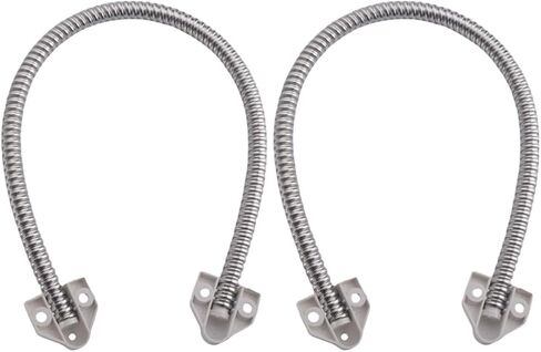TOYANDONA 2pcs Flexible Armored Door Loop Cable Protector with Stainless Steel and Plastic Sleeve, Dustproof and Easy Installation Wire Sleeve for Access Control System in Commercial in Kuwait