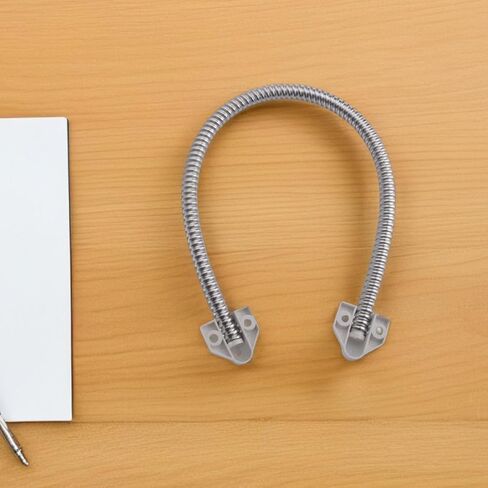TOYANDONA 2pcs Flexible Armored Door Loop Cable Protector with Stainless Steel and Plastic Sleeve, Dustproof and Easy Installation Wire Sleeve for Access Control System in Commercial in Kuwait