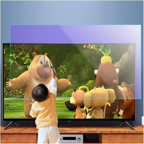 Anti Blue Light Filter Protector for Computer Screen 27-75 inch Screen Protector Blue Blocking Anti-Glare Film (Color : Matte Version Size : 65 inch 1429X804mm) (Matte Version 75 inch 1645X930mm) in Kuwait