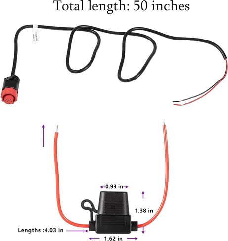 Replacement for Lowrance HDS/Elite/Hook/Mark Power Only Cable 000-14041-001 (Don’t fit Hook2 Models) 3 Foot, 2-Wire in Saudi Arabia