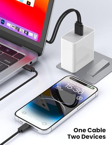 1.5FT 2Pack USB C Splitter Adapter, 2 in1 USB A Male to Dual Type C Male Port Power Charging Splitter (Only for Charging, Not Transmit Data) for Smartphone/watch,Mini Fan,Bluetooth headset etc. in Saudi Arabia