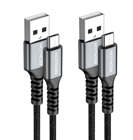 Micro USB Cable 3ft, 2Pack,2.1A USB to Micro USB Fast Charging Cable in Kuwait