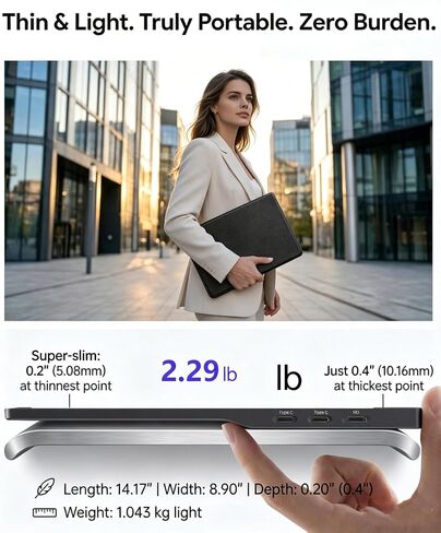 KOOFORWAY 15.6" FHD Portable Monitor Touchscreen for Laptop in Saudi Arabia
