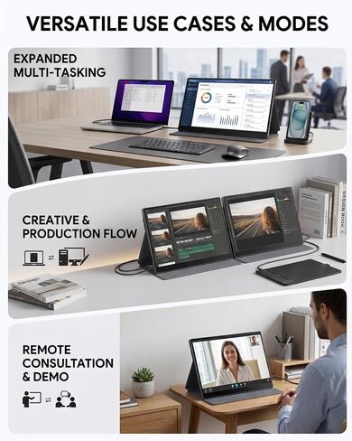 KOOFORWAY 15.6" FHD Portable Monitor Touchscreen for Laptop in Saudi Arabia