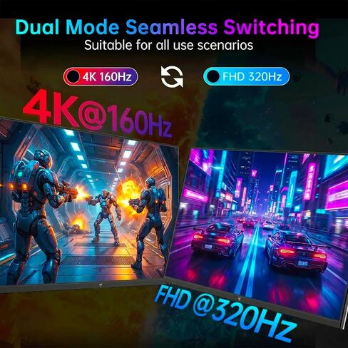 Gawfolk 27" 4K Gaming Monitor UHD 160Hz/ FHD 320Hz Dual Mode PC Monitor in Kuwait