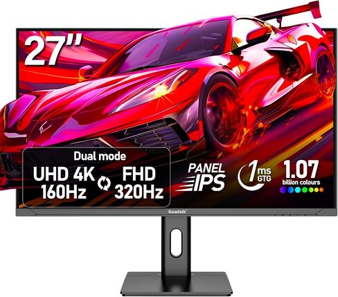 Gawfolk 27" 4K Gaming Monitor UHD 160Hz/ FHD 320Hz Dual Mode PC Monitor in Kuwait