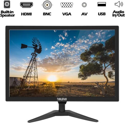 20" PC Monitor 16:9 1600x900 Kitchen Monitor LED Screen Display, 5Ms, 60 Hz, VESA Mountable, Build in Speaker, with VGA HDMI AV BNC USB for FireStick, Computer, Laptop in Kuwait