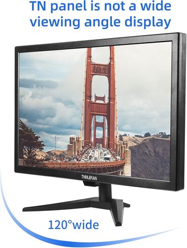20" PC Monitor 16:9 1600x900 Kitchen Monitor LED Screen Display, 5Ms, 60 Hz, VESA Mountable, Build in Speaker, with VGA HDMI AV BNC USB for FireStick, Computer, Laptop in Kuwait