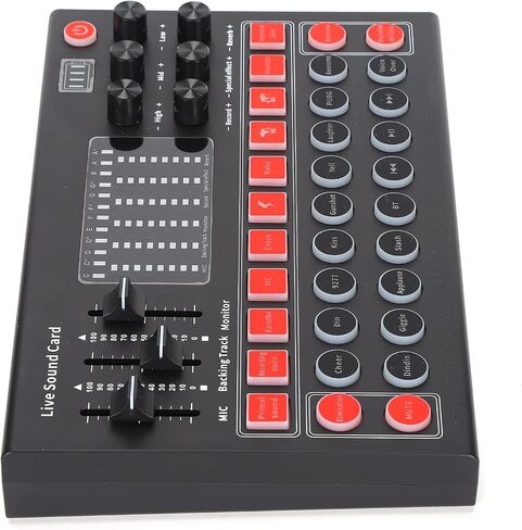 Bewinner M9 Bluetooth Sound Card Set, 16bit Dual Channel Bluetooth 5.0 Live Sound Card Kit Reverb Monitoring 1200mAh for Live Broadcast Singing Podcast Recording in Kuwait