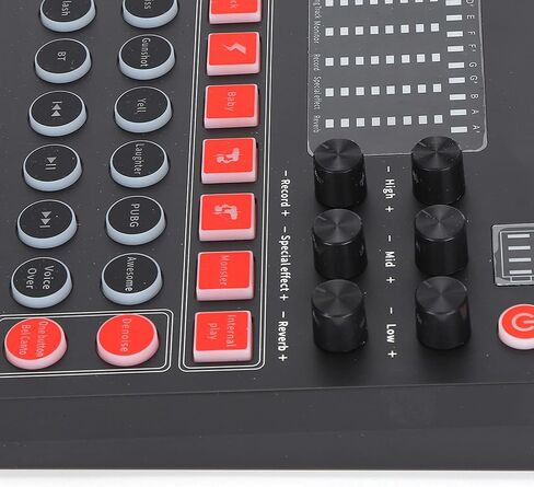 Bewinner M9 Bluetooth Sound Card Set, 16bit Dual Channel Bluetooth 5.0 Live Sound Card Kit Reverb Monitoring 1200mAh for Live Broadcast Singing Podcast Recording in Kuwait