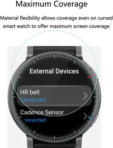 for Amazfit Active Max Smart Watch Screen Protector, Anti-Scratch in Kuwait