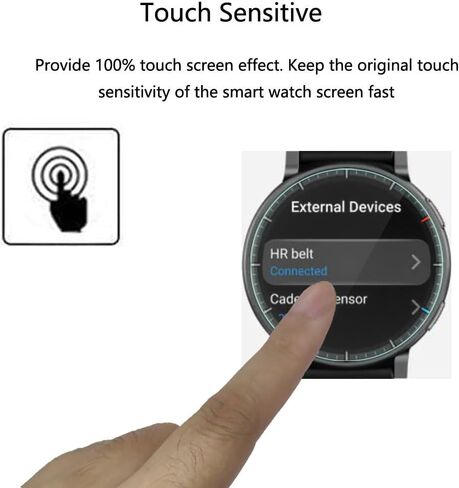 for Amazfit Active Max Smart Watch Screen Protector, Anti-Scratch in Kuwait