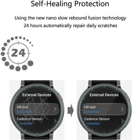for Amazfit Active Max Smart Watch Screen Protector, Anti-Scratch in Kuwait