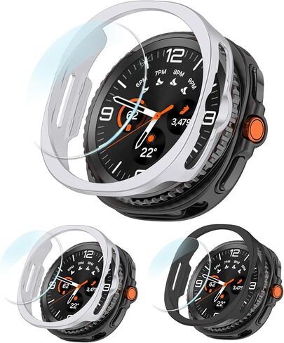 Compatible with Samsung Galaxy Watch 9/8 40mm Screen Protector Case in Kuwait