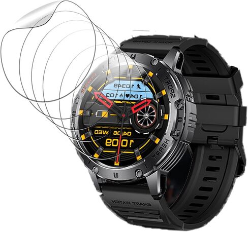 6 Pack Screen Protector for LIGE 1.43inch Smart Watch– 6H TPU Film,Anti-Scratch, Anti-Fingerprint,Bubble-Free,Shatterproof,Dustproof,Touch Sensitive,Full Protection for Watch Display in Kuwait