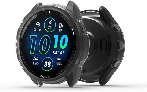 4 Pack Forerunner 965 Screen Protector Case Compatible with Garmin Forerunner® 965 Running Smartwatch, Soft Flexible TPU Thin Lightweight Protective Cover [NO Front Screen Protector] in Kuwait