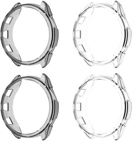 4 Pack Forerunner 965 Screen Protector Case Compatible with Garmin Forerunner® 965 Running Smartwatch, Soft Flexible TPU Thin Lightweight Protective Cover [NO Front Screen Protector] in Kuwait