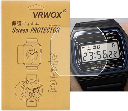 [3-Pcs] TPU Screen Protector For F-84W Watch,Full Coverage HD TPU Clear Anti-Bubble and Anti-Scratch in Kuwait