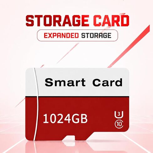 SD Card with Adapter, Memory TF Card, UHS-I C10 A1 Memory Card for Smartphones, Tablets, Cameras and Dash Cam in Kuwait