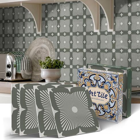 VICCI Tile Stickers 5.9x5.9 inch, 12Pcs Peel and Stick Backsplash in Kuwait