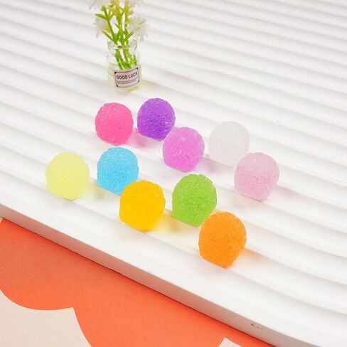 30PCS Assorted Candy Slime Charms,Resin Fake Candy Charms for Crafts,Embellishments,Phone Cases,Nail DIY Decor(Mixed Color) in Kuwait