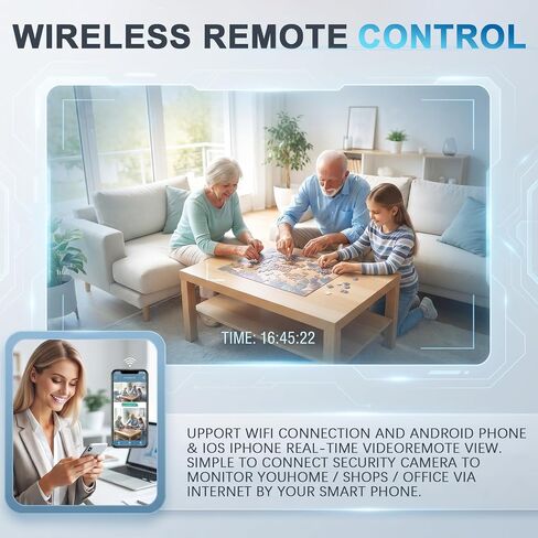 WiFi Hidden Spy Smoke Detector Camera HD1080P Wireless Indoor Nanny Cam in Kuwait