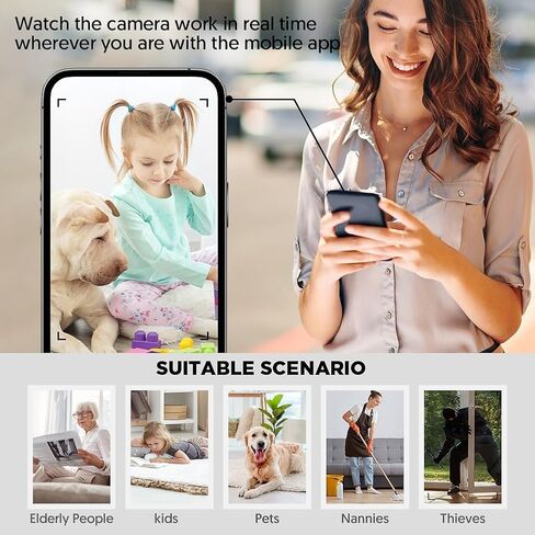 SOPKVL Bluetooth Speaker Dome Camera, 240° Ultra-Wide Angle Lens in Kuwait